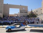 Solartaxi visits school in Amman, Jordan
